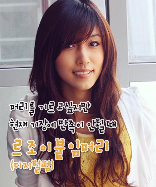 르조이 붙임머리(디지털펌)